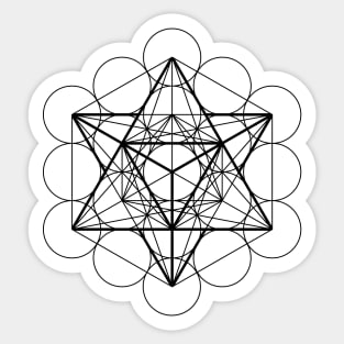 Metatron's Cube Merkaba Sacred Geometry Sticker